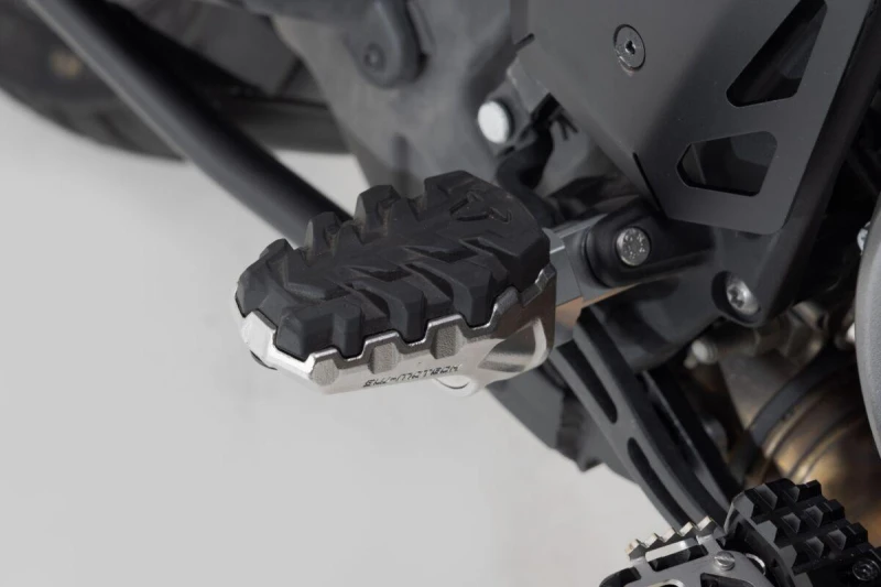 Image of FRS.18.112.10001 - FRS.18.112.10001 - SW Motech Evolution Footpegs - Harley Davidson RA 1250S Pan America 2021-2024 - Black/Silver Black FRS.18.112.10