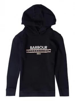 image of Barbour International Girls Grounding Hoodie - Black