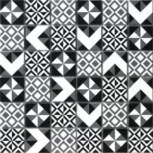 image of House of Mosaics Monochrome Mix Self Adhesive Mosaic Tile