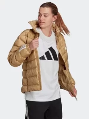 Image of adidas Itavic 3-stripes Midweight Jacket, Beige, Size L, Women