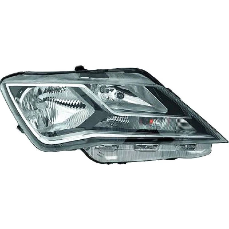 Image of DIEDERICHS 7433980 Headlights H7/H7, Right, with motor for headlamp levelling Headlight (259)