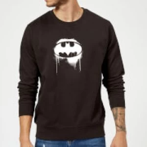 Image of Justice League Graffiti Batman Sweatshirt Black