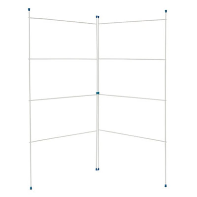 Image of JVL Home And Dry - 2 Fold Clothes Airer White