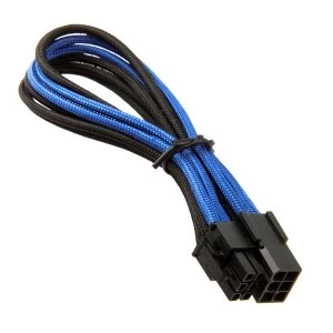 image of Silverstone 6-pin PCIe to 6-pin PCIe Cable 25cm - Black / Blue