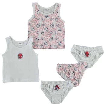 image of Character 5 Pack Vest and Brief Set Infant - White