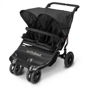 Image of Out n About Little Nipper Double Stroller, Black