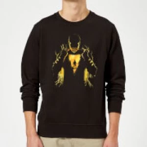 Image of Shazam Lightning Silhouette Sweatshirt - Black