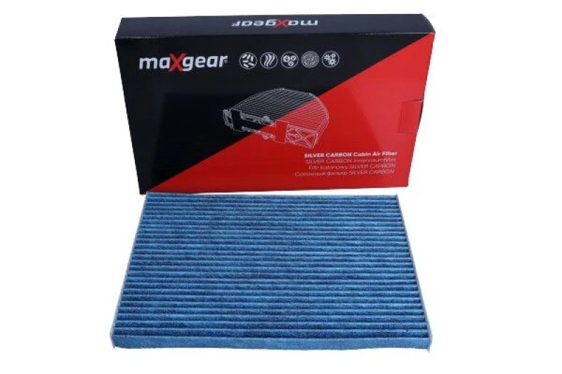 Image of MAXGEAR 26-1833 Pollen filter SILVER CARBON with anti-allergic effect Filter,interior air (424)