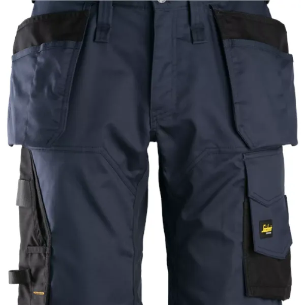 Image of Snickers AllroundWork Stretch Loose Fit Work Shorts Holster Pockets - Navy/Black - 44