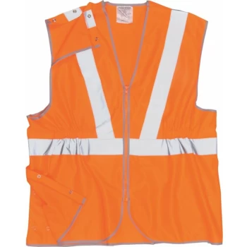 Image of Hi-vis Vest, Orange, for the Rail Industry (2XL) - Portwest