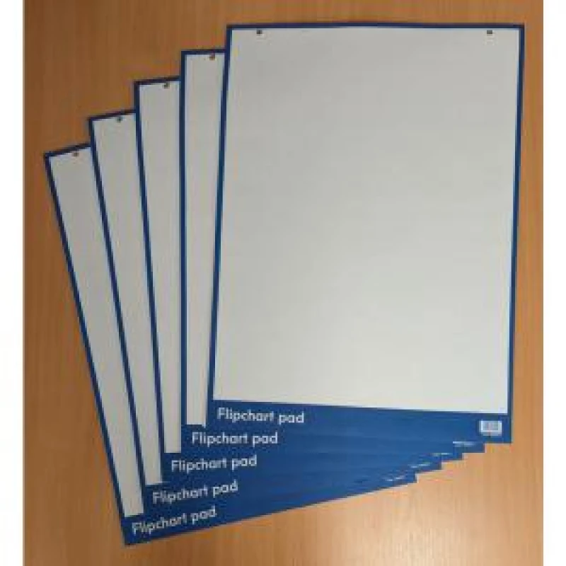 Image of ValueX Flipchart Pad A1 40 Perforated Sheets 60gsm (Pack 5) 68044VC
