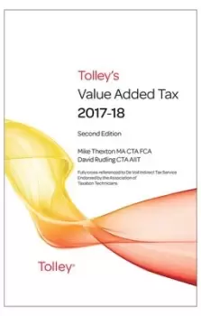Image of Tolleys value added tax 2017-2018 by Louise Hemmingsley