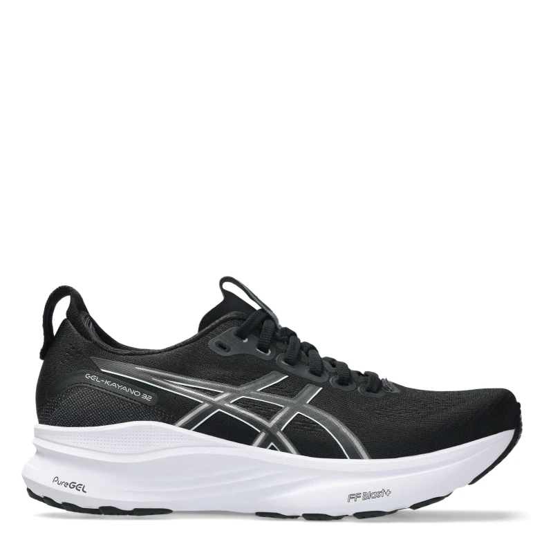 Image of Asics Gel-Kayano 32 Womens Running Shoes Black/White female 6.5 (40)