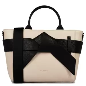 Image of Ted Baker Jimsa Bow PU Crossbody Bag - Beige