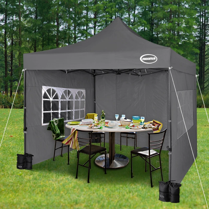 Image of MCC DIRECT Mcc Direct - maximus Heavy Duty Gazebo 3x3m Pop Up Commercial Gazebo Market Stall Marquee ws grey GZ3102