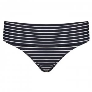 Image of Figleaves Cast Away Fold Brief - INK/WHITESTRIPE