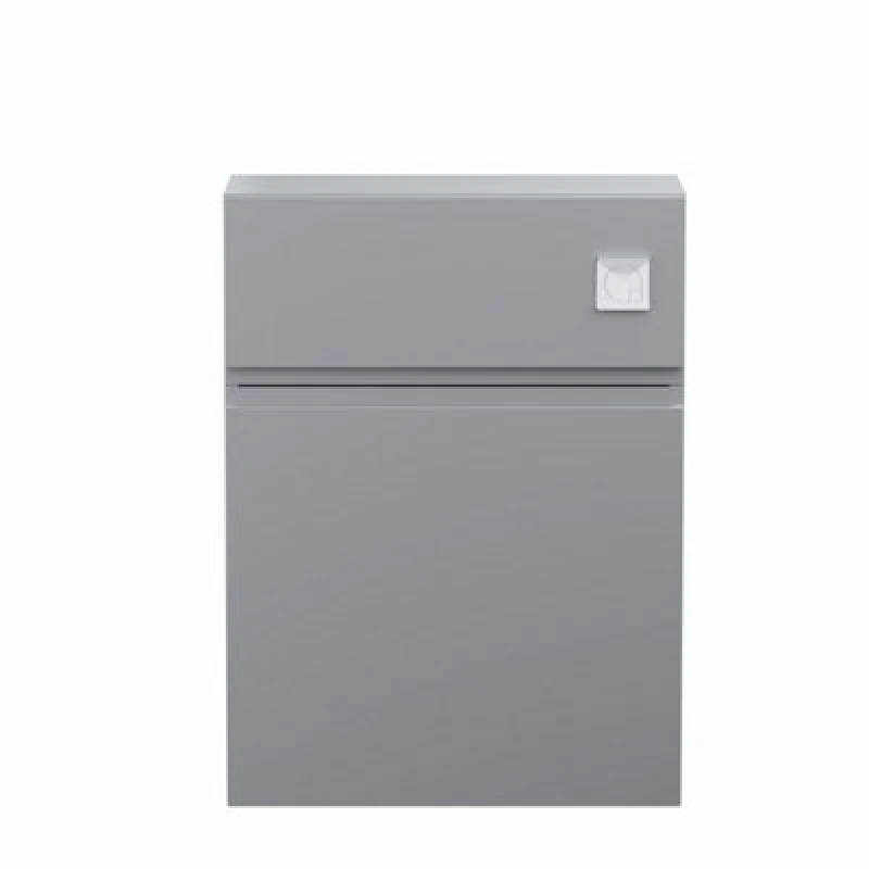 Image of Hudson Reed Urban Floor Standing Back To Wall Wc Unit, Durable Compact Bathroom Vanity And Wc Unit In Satin Grey, 500mm