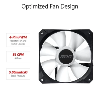 Image of Asus ROG STRIX LC II 360 ARGB Liquid CPU Cooler, 3 x ARGB PWM Fans & ARGB Pump Cover