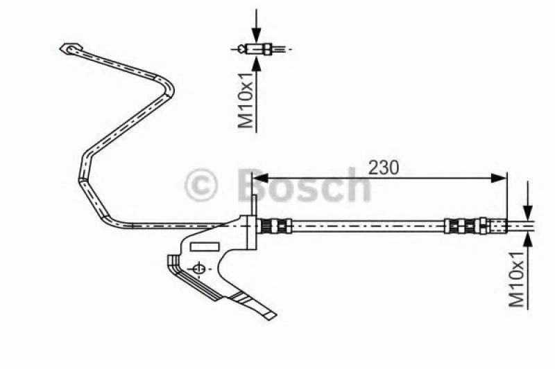 Image of Brake hose Bosch 1 987 481 161