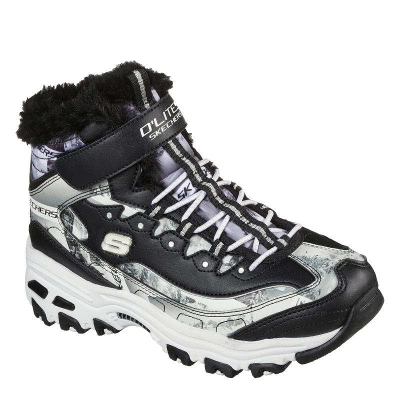 Image of Skechers D Lites Black/White unisex C10 (27.5)