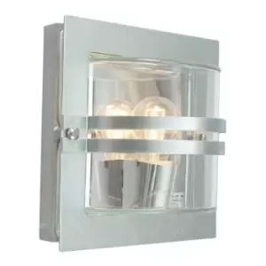 Image of Elstead - 1 Light Outdoor Wall Light Galvanised IP65, E27
