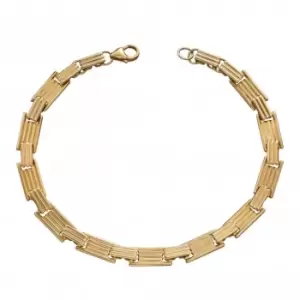 image of 9ct Black Label Column Inspired Long Bar Bracelet GB489