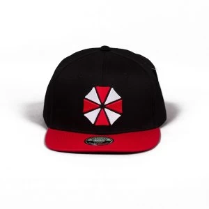 image of Resident Evil - Umbrella Corp Logo Unisex One Size Cap - Black/Red