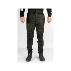 image of Caterpillar Dynamic Slim Fit Cargo Work Trousers Camouflage - 38L