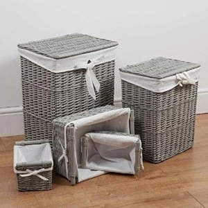 image of Bambino Set of 5 Rectangular Storage Baskets