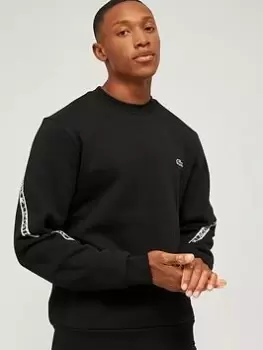Image of Mens Lacoste Classic Fit Branded Sweatshirt Size 9 - 4XL Black