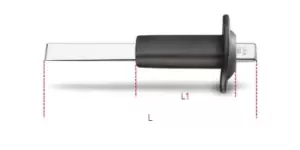 Image of Beta Tools 1342PM Extra Flat Chisel Straight Cutter With Hand Guard 013420002