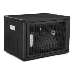 Image of V7 CHGSTA12USBCPD-1E portable device management cart/cabinet Black