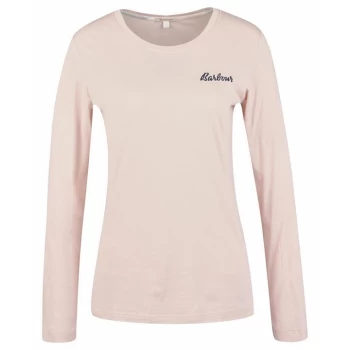 Image of Barbour Long Sleeve Edie T-Shirt - Pink