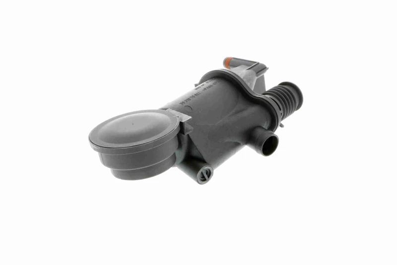Image of VAICO V45-0033 Oil Trap, crankcase breather engine sided, with gasket/seal, with hose clip, Original VAICO Quality Oil Trap,crankcase breather (3324)