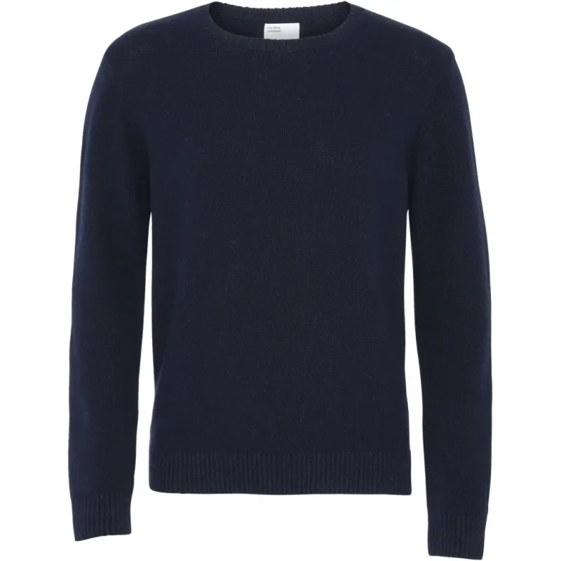 Image of Colorful Standard Wool round neck sweater Colorful Standard Classic Merino navy blue Bleu Unisex M