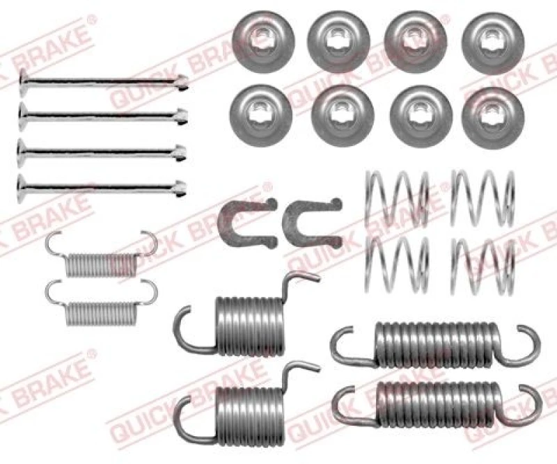 Image of QUICK BRAKE Brake shoe fitting kit QUICK BRAKE 105-0834