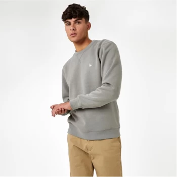 Image of Jack Wills Belvue Pheasant Logo Crew Sweatshirt - Washed Khaki