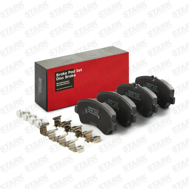 Image of STARK SKBP-0011237 Brake pad set Rear Axle, prepared for wear warning indicator Brake Pad Set,disc brake (402)
