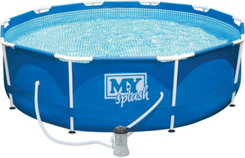 Image of M.y Splash 10ft X 30" Metal Frame Swimming Pool With Filter Pump Set