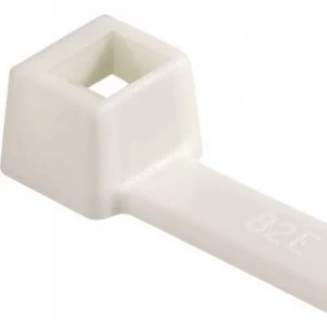 image of HellermannTyton 111-91819 T18R-PA66V0-WH Cable tie White 100 pc(s)