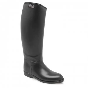 Shires Rubber Ride Riding Boots Girls - Black