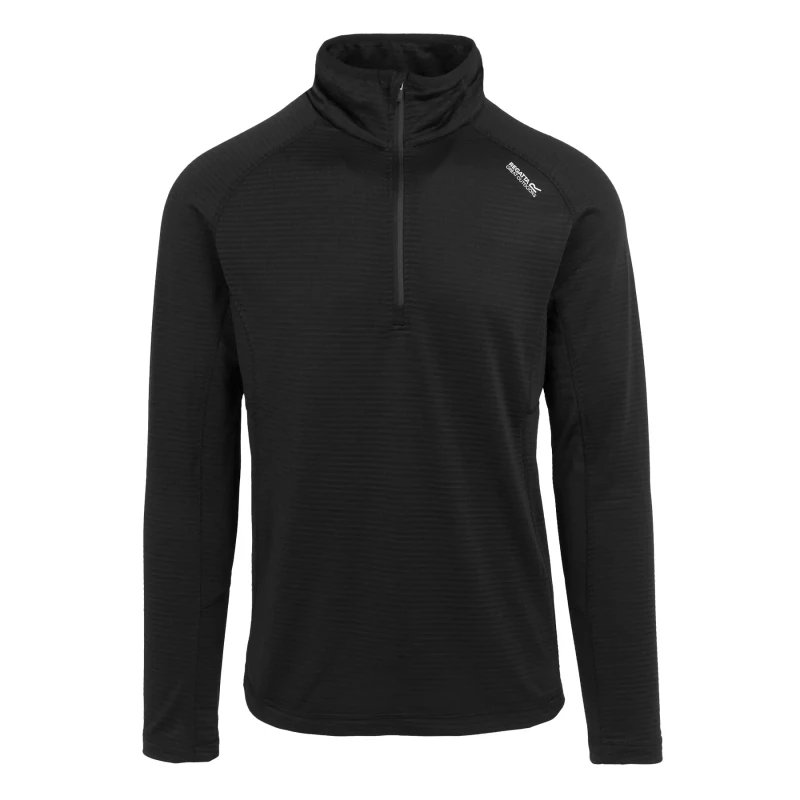 Image of Regatta Regatta Men 'Yonder II' Half Zip Fleece in Jet Black Size: 3X-Large Jet Black XXXL Male 5063019762166