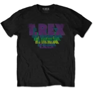 Image of T-Rex - Stacked Logo Unisex XX-Large T-Shirt - Black
