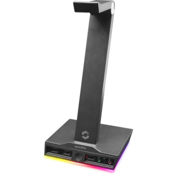 image of Speedlink - EXCELLO Illuminated Headset Stand 3-Port USB 2.0 Hub