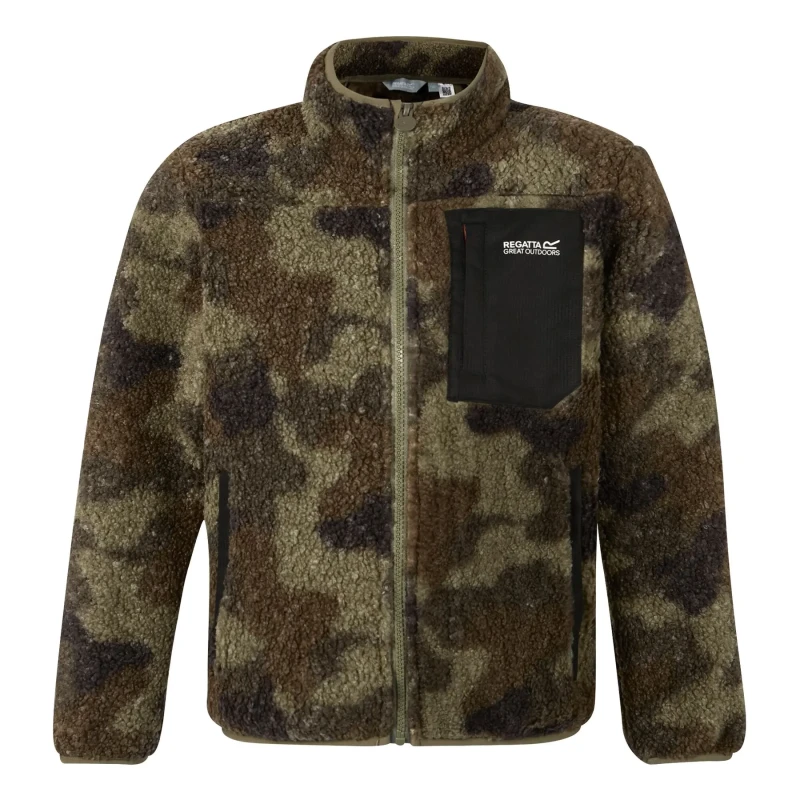 Image of Children's full-zip fleece Regatta Frankie Warm Vert Unisex 13 ans
