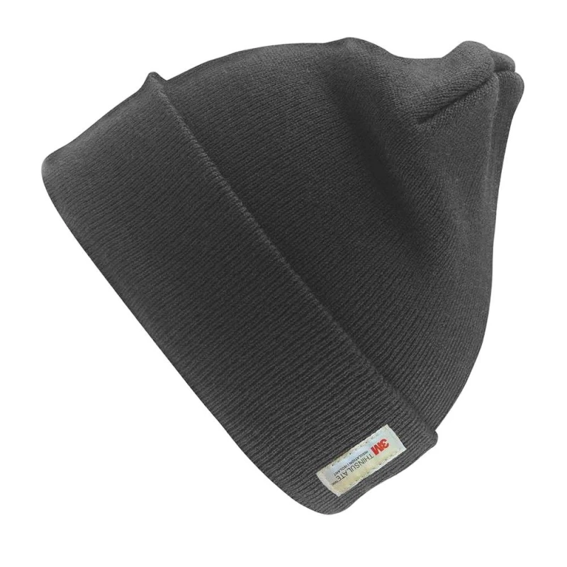 Image of Result Result Men Thinsulate Heavyweight Hat in Charcoal Charcoal One Size Male 5063527886712
