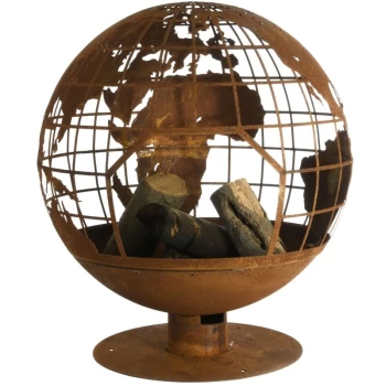 image of Esschert Design Fire Globe - Brown