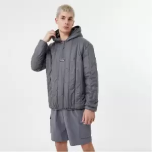 image of Jack Wills Tech Baffle Hoodie - Grey