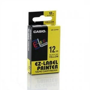 Image of Casio XR-12YW Black on Yellow