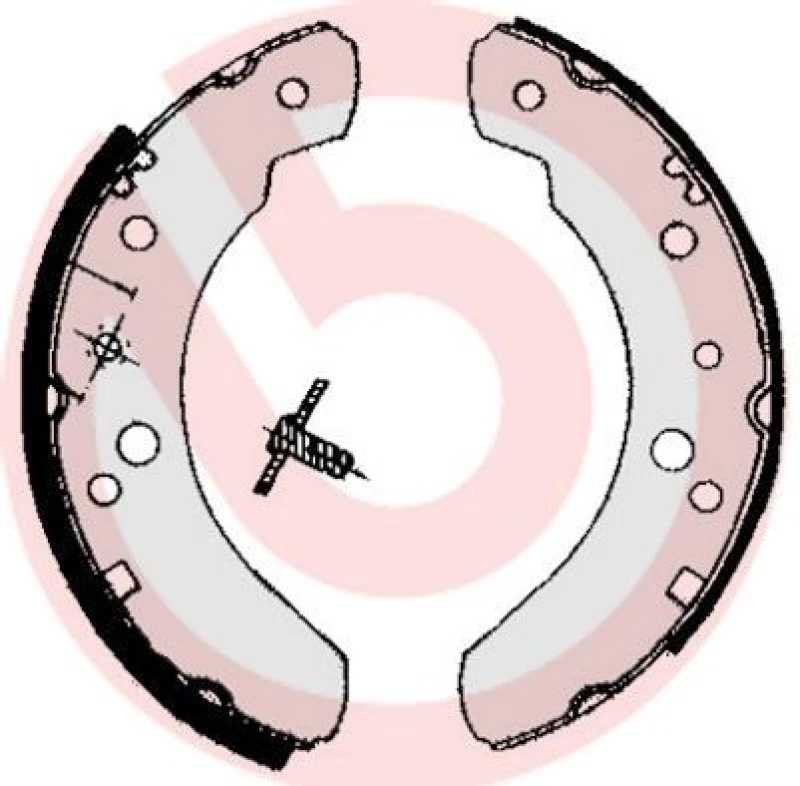 Image of BREMBO Brake Shoe Set BREMBO S 24 537